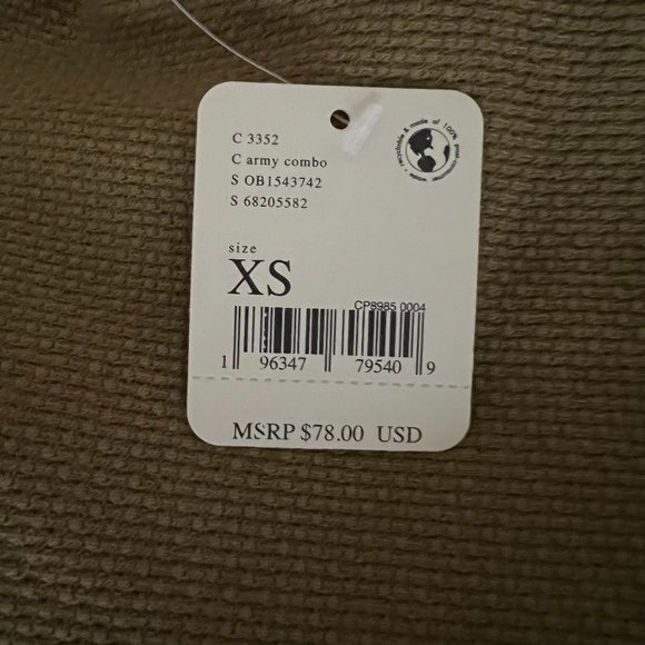 Free People Mikah Layering Cuff Top XS in Army Combo - Picture 10 of 11